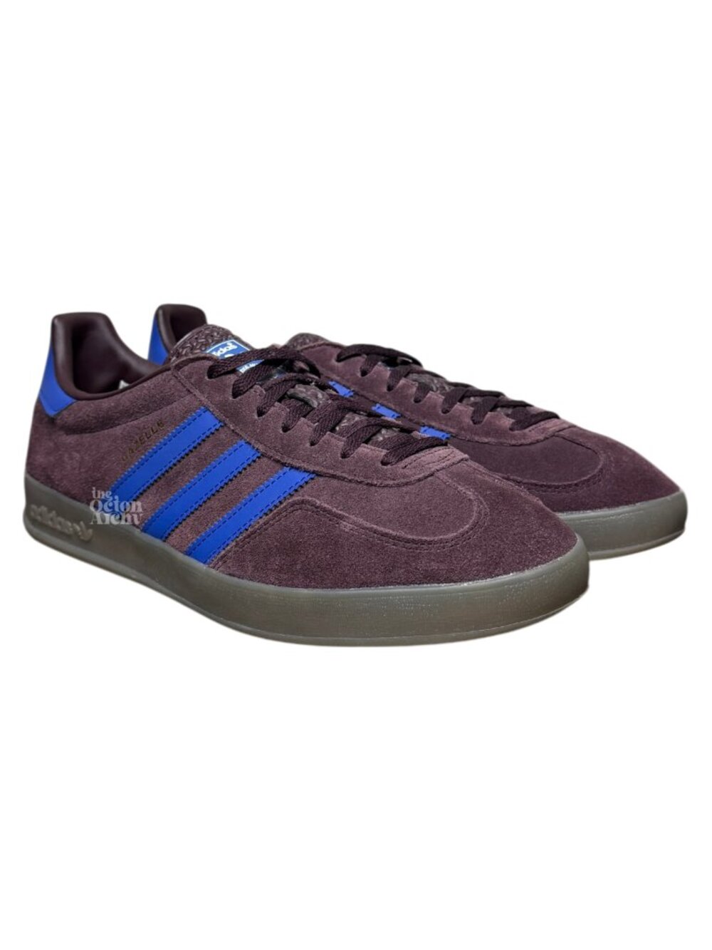 Size 11 Adidas Gazelle Indoor 'Maroon Lucid Blue' IG9980 Pre-Owned